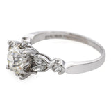 Vintage Platinum 1.35tcw Old European Cut Diamond Engagement Ring