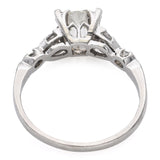 Vintage Platinum 1.35tcw Old European Cut Diamond Engagement Ring