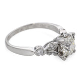 Vintage Platinum 1.35tcw Old European Cut Diamond Engagement Ring