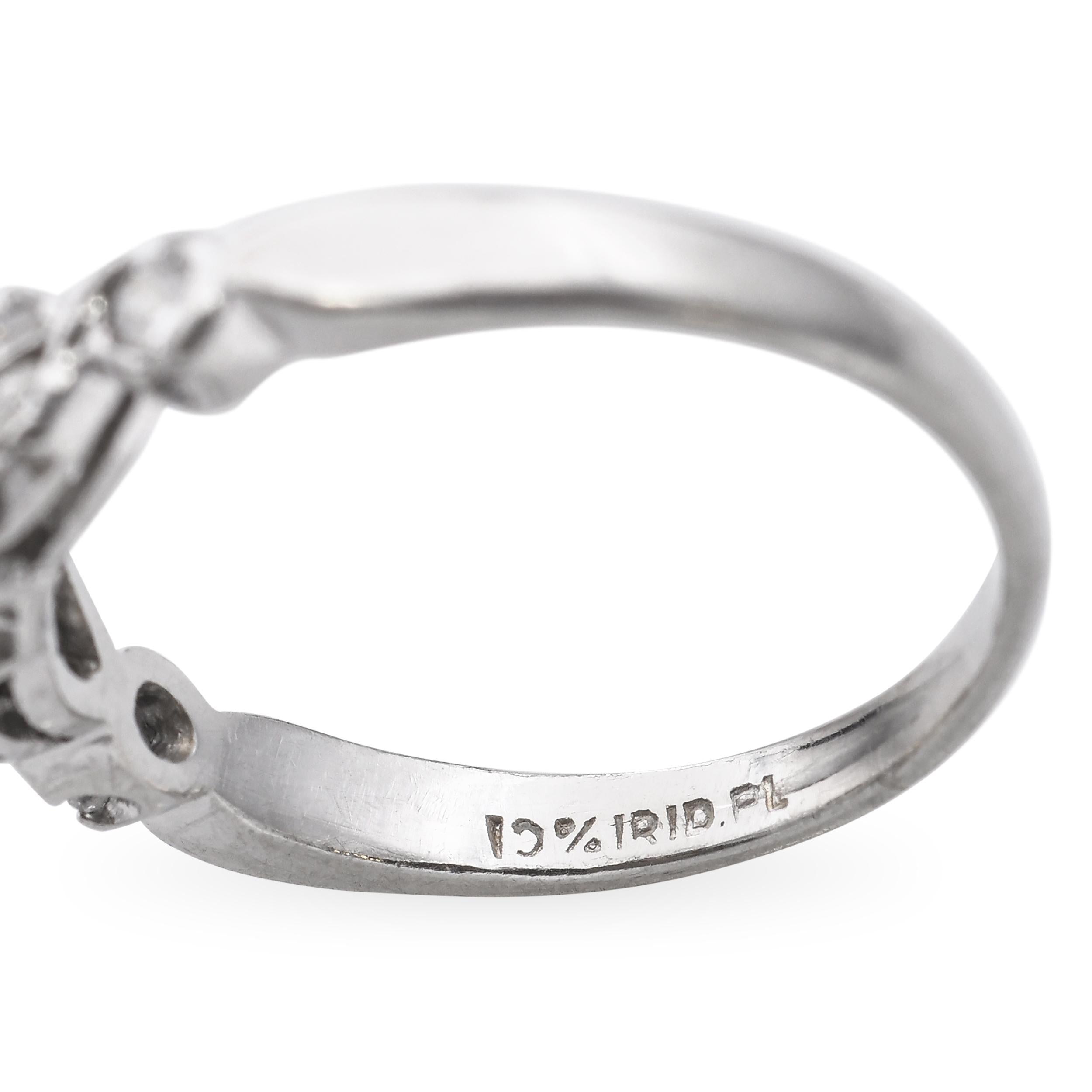 Vintage Platinum 1.35tcw Old European Cut Diamond Engagement Ring