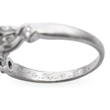 Vintage Platinum 1.35tcw Old European Cut Diamond Engagement Ring