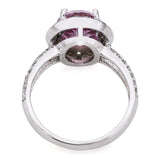 14k White Gold  2.45ct Imperial Topaz and Diamond Ring