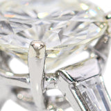 Vintage Platinum GIA 3.84ct M Si1 Diamond Ring