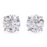 Platinum 5.04tcw E Vs1-Vs2 Lab Grown Stud Earrings