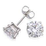 Platinum 5.04tcw E Vs1-Vs2 Lab Grown Stud Earrings