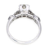 Vintage Platinum 0.72tcw I I1 Diamond Filigree Engagement Ring