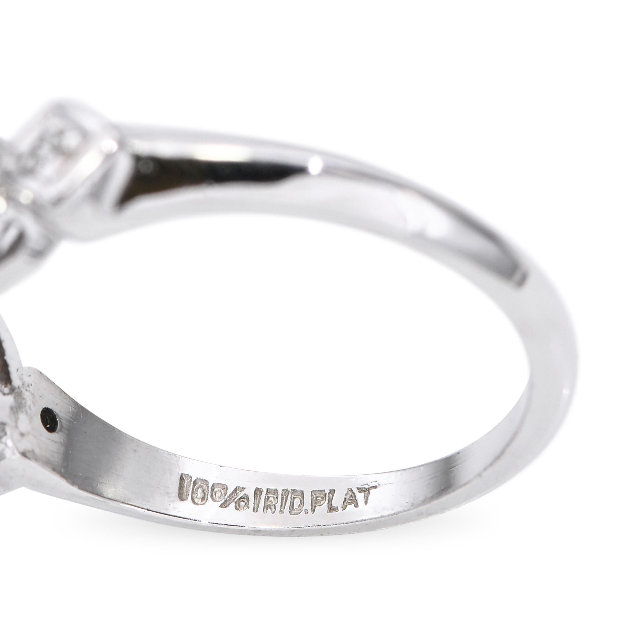 Vintage Platinum 0.72tcw I I1 Diamond Filigree Engagement Ring