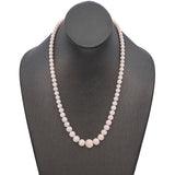 Vintage 18k Yellow Gold Angel Skin Coral Beaded Necklace