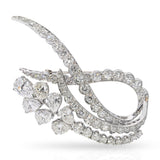 Vintage Platinum 4.63tcw Diamond Brooch