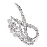 Vintage Platinum 4.63tcw Diamond Brooch