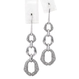 Gucci 18k White Gold Diamond Interlocking Circle Earrings and Necklace Set