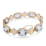 Vintage Tri-Tone Gold 45.22tcw Aquamarine Link Bracelet