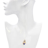 14k Yellow Gold 1.25ct Tanzanite and Diamond Pendant