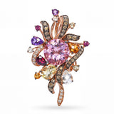 14k Rose Gold Crazy Collection Le Vian Multistone Pendant