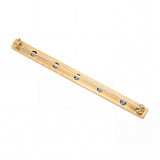 Antique 14k Yellow Gold and Sapphire Engraved Bar Brooch