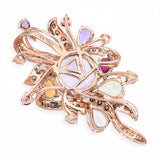 14k Rose Gold Crazy Collection Le Vian Multistone Pendant