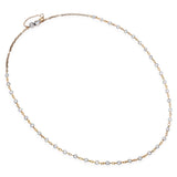 Victorian Yellow Gold & Platinum 2.59ctw Mine Cut Diamond Station Necklace