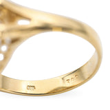 Vintage 14k Yellow Gold 0.98tcw Diamond Cluster Ring