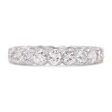 Vintage Platinum 2.31ctw Diamond Eternity Band Ring