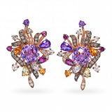 Le Vian 14k Rose Gold Crazy Collection Amethyst and Multi Gemstone Earrings