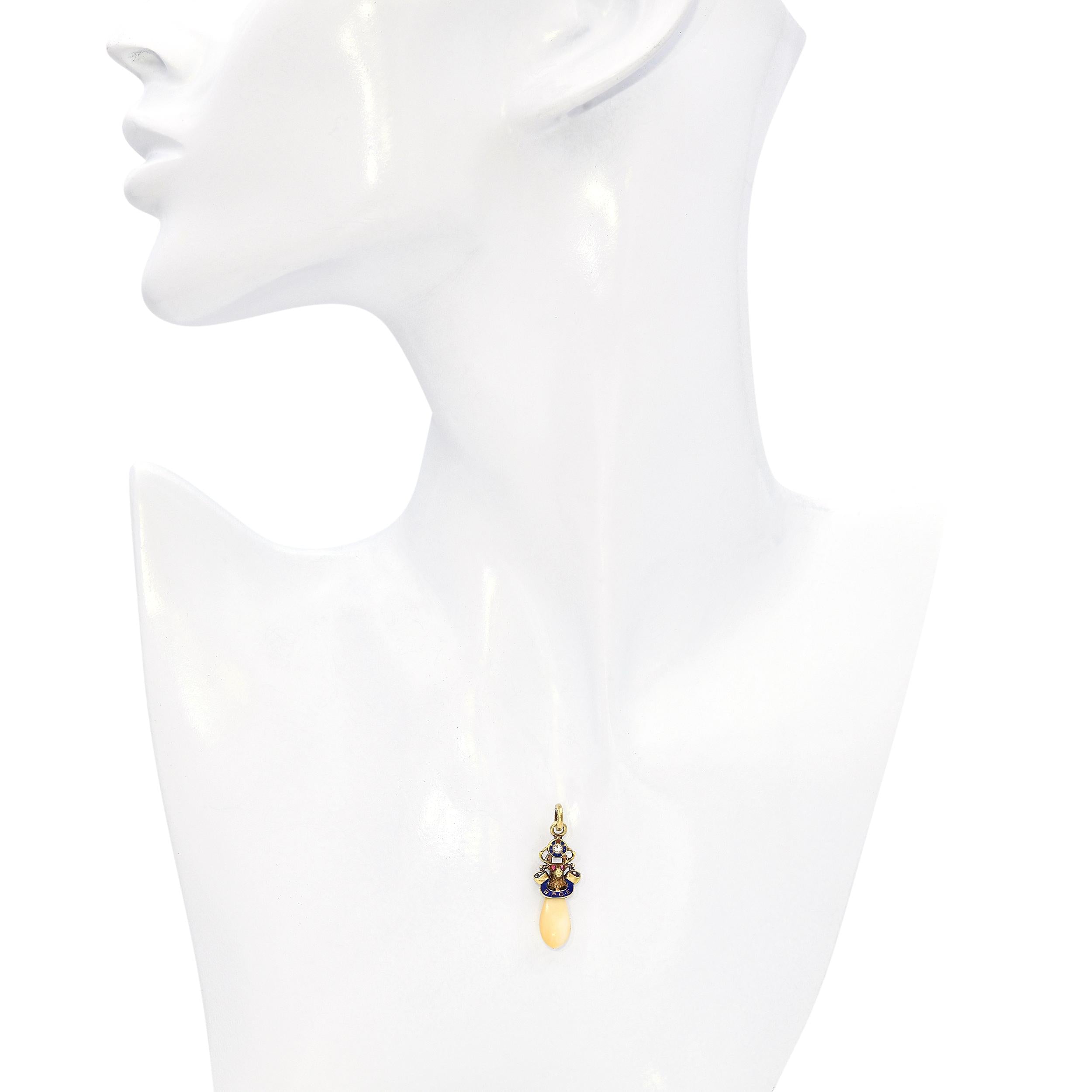 Antique 14k Yellow Gold Benevolent and Protective Order of Elks Charm