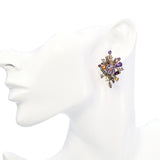 Le Vian 14k Rose Gold Crazy Collection Amethyst and Multi Gemstone Earrings