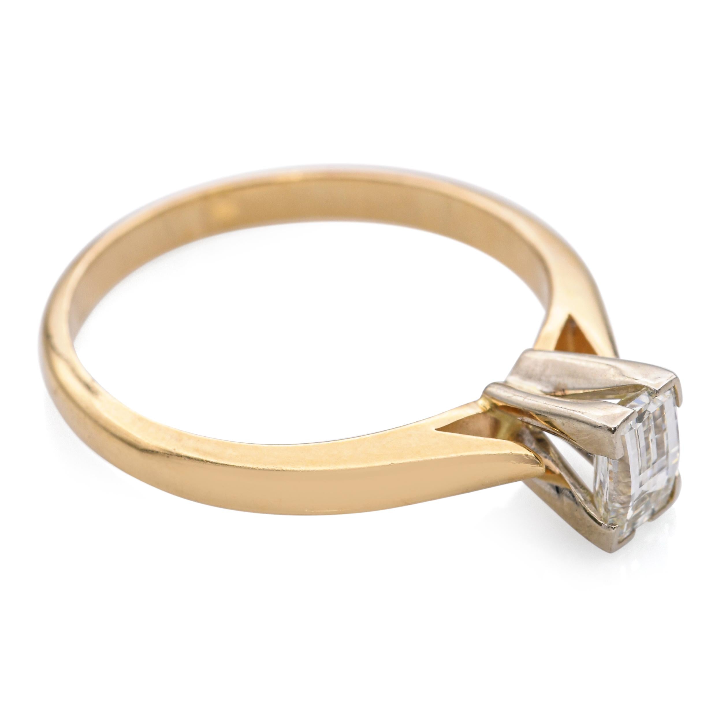 14k Yellow Gold 0.33ct Pixel Cut Diamond Engagement Ring