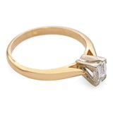 14k Yellow Gold 0.33ct Pixel Cut Diamond Engagement Ring