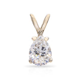14k Yellow GIA 1.03 H Si2 Pear Diamond Pendant