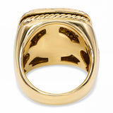 David Yurman Albion 18k Yellow Gold Diamond Pave Ring