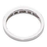 18k White Gold 0.66tcw Princess Cut Diamond Band Ring