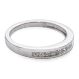 18k White Gold 0.66tcw Princess Cut Diamond Band Ring