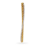 David Yurman 18k Yellow Gold Diamond Bar Pendant