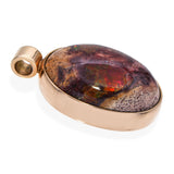 Vintage 14k Yellow Gold Mexican Cantera Opal Pendant
