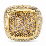David Yurman Albion 18k Yellow Gold Diamond Pave Ring