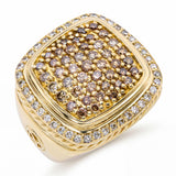 David Yurman Albion 18k Yellow Gold Diamond Pave Ring
