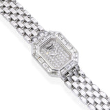 Chopard 18k White Gold Diamond Bezel and Dial Ladies Watch