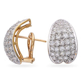 Vintage Yellow Gold 1.11tcw Diamond Earrings