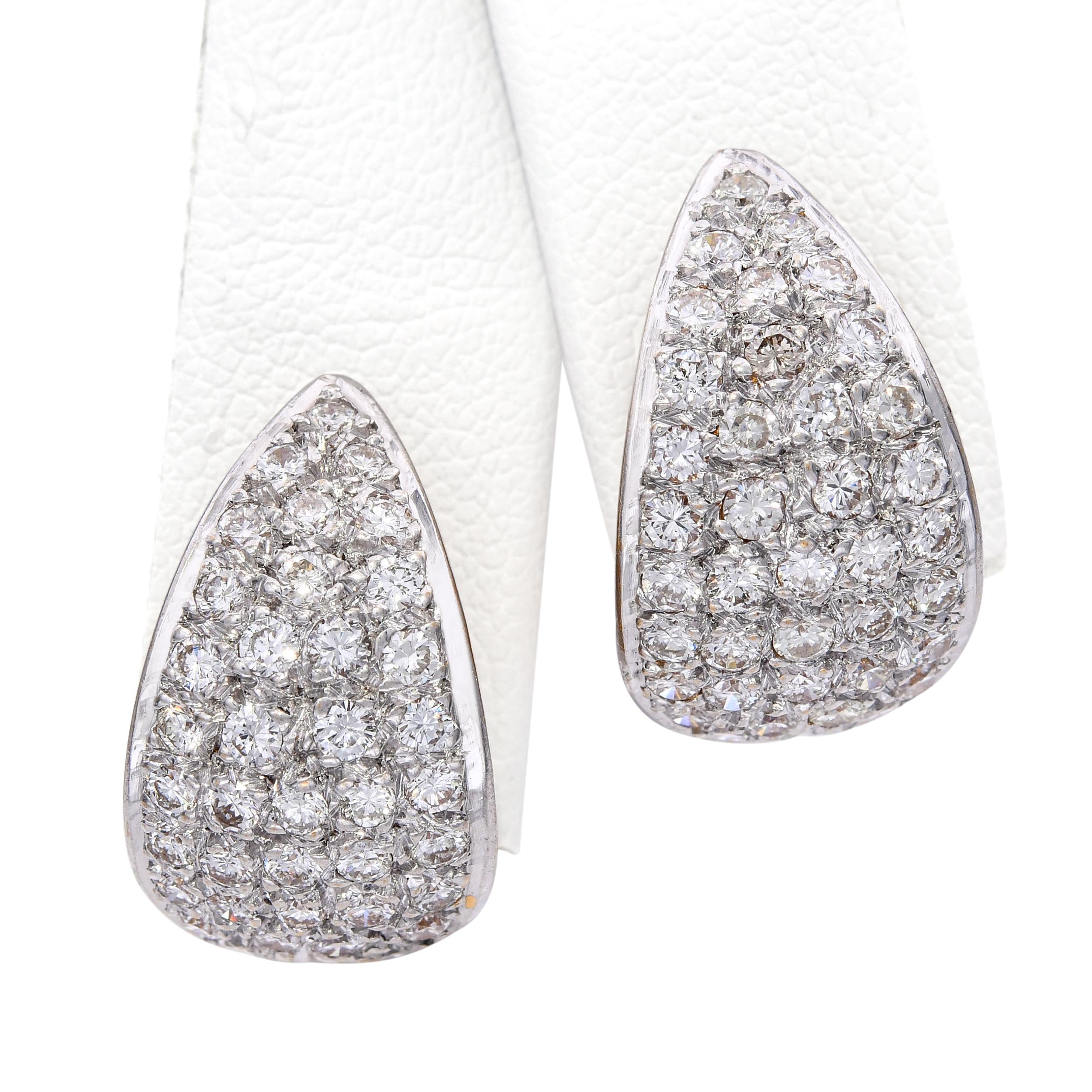 Vintage Yellow Gold 1.11tcw Diamond Earrings