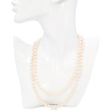 Vintage 14k Yellow Gold Opera Length Akoya Pearl Strand Necklace