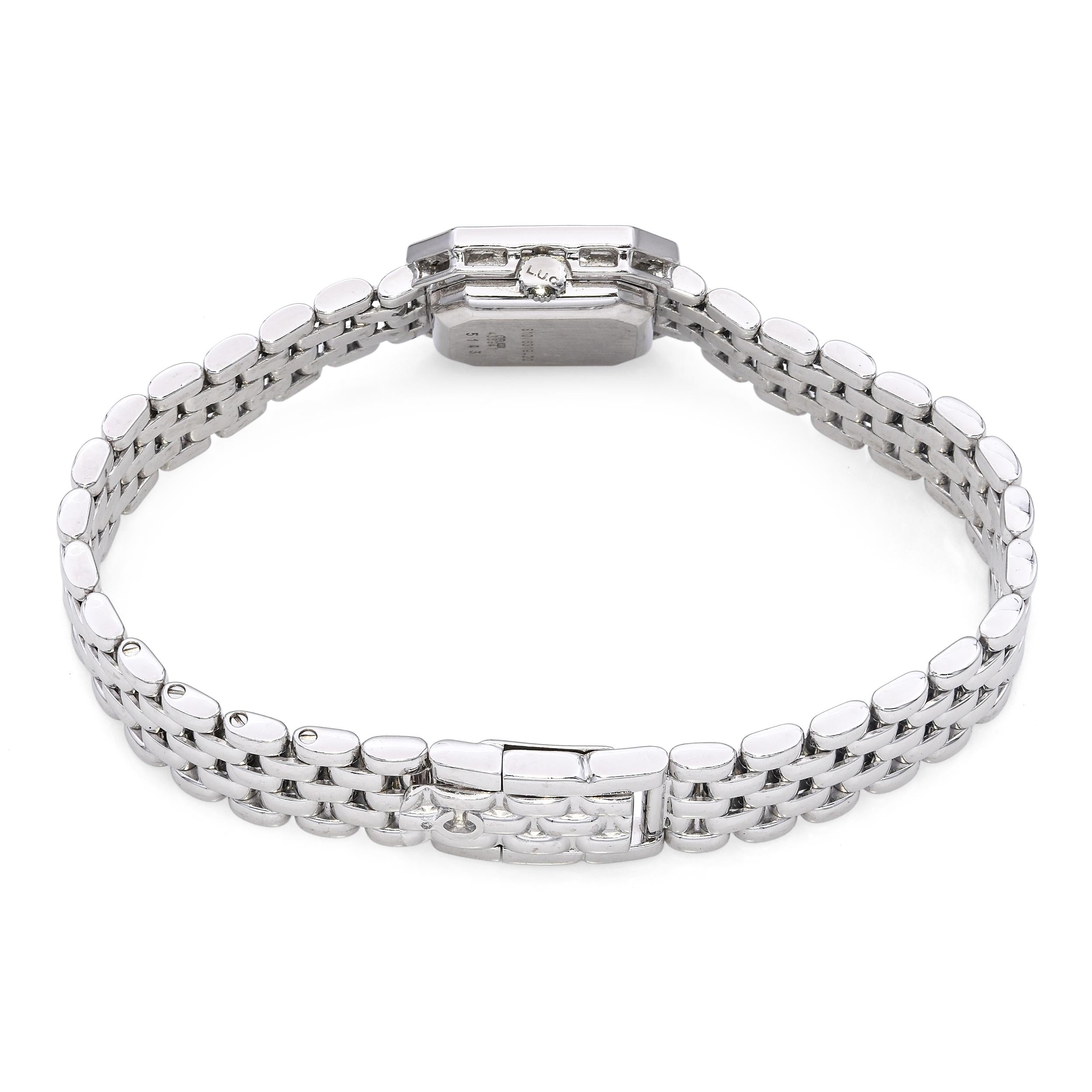 Chopard 18k White Gold Diamond Bezel and Dial Ladies Watch