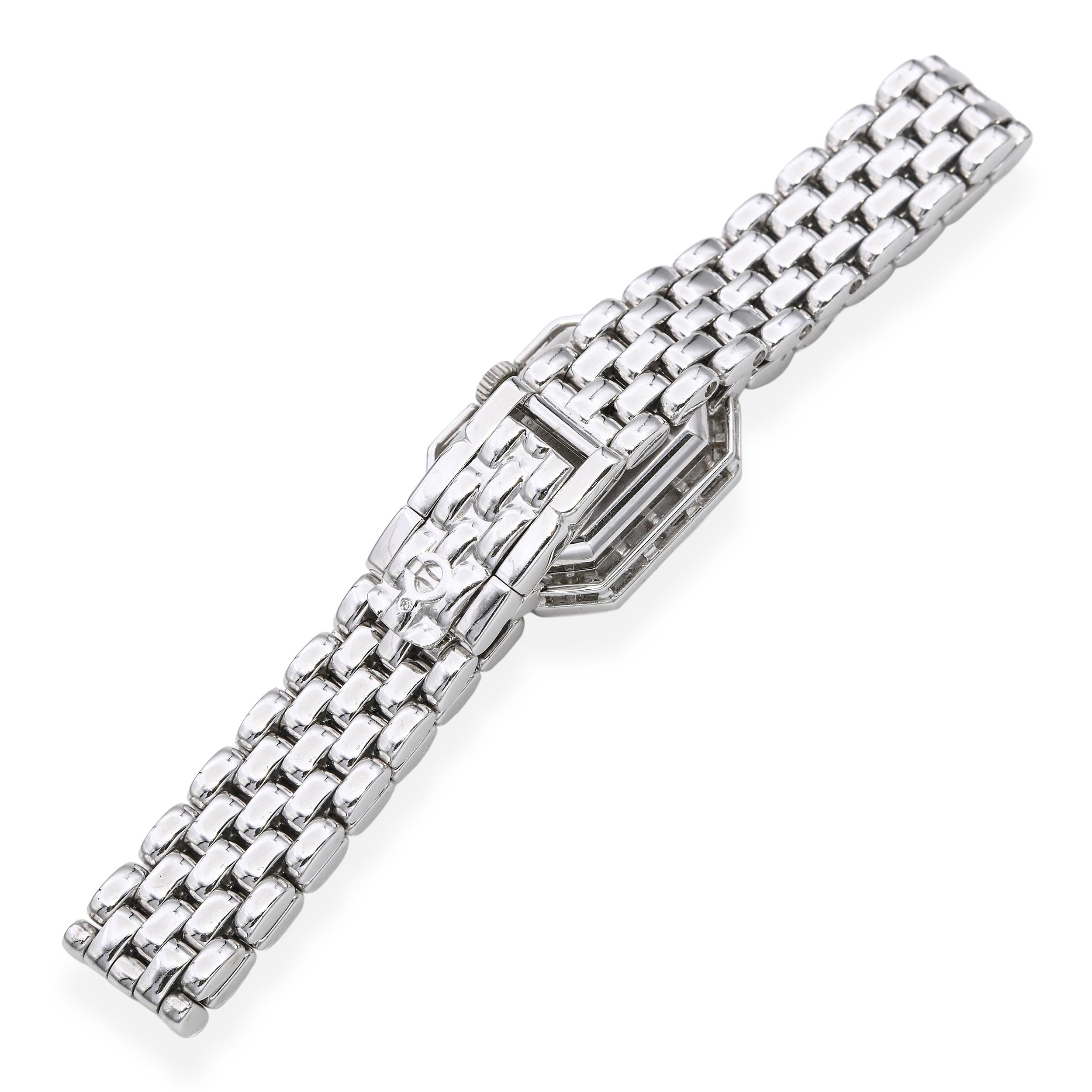 Chopard 18k White Gold Diamond Bezel and Dial Ladies Watch