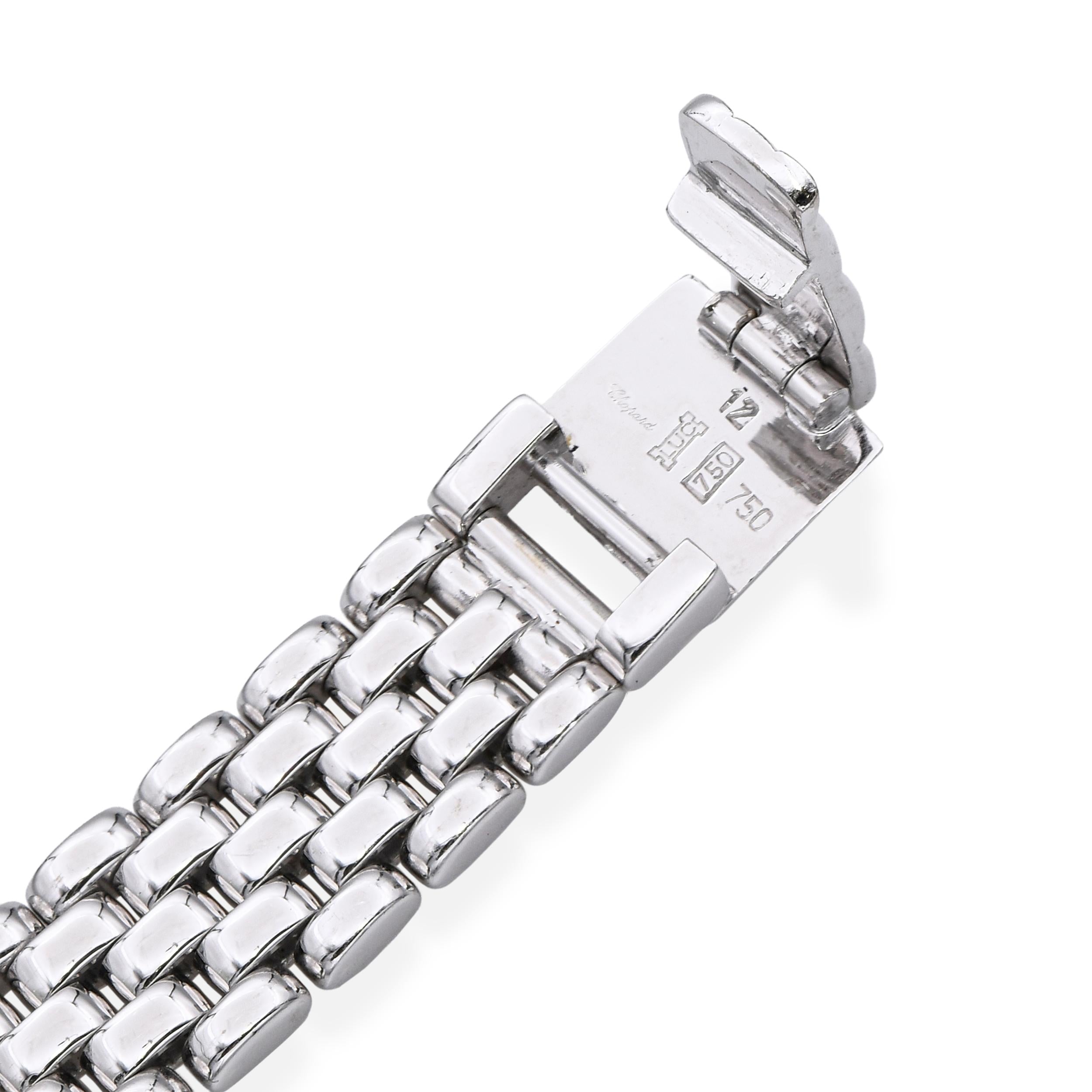 Chopard 18k White Gold Diamond Bezel and Dial Ladies Watch