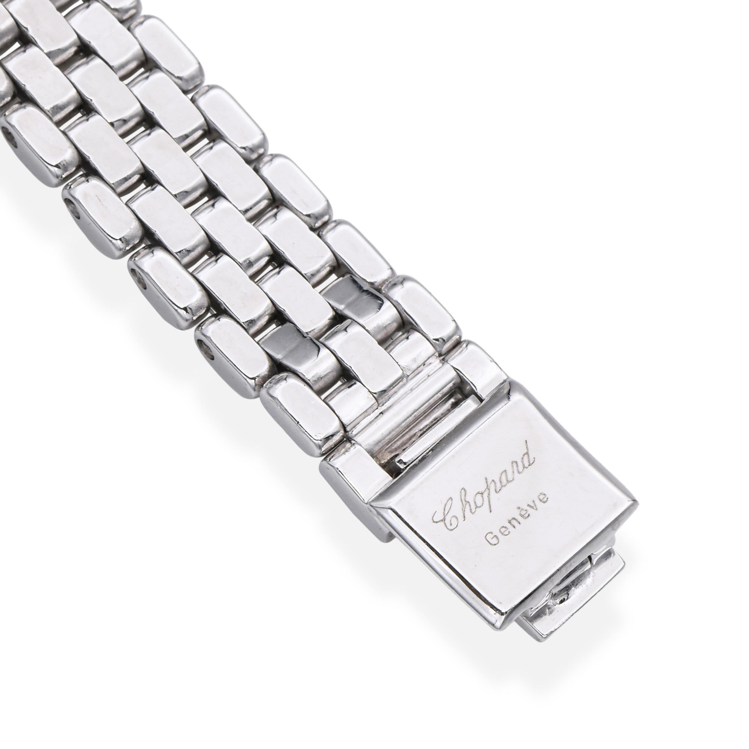 Chopard 18k White Gold Diamond Bezel and Dial Ladies Watch