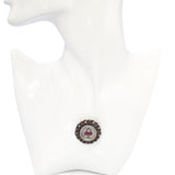 Antique Victorian Vermeil Ace Of Spades Ruby and Diamond Brooch