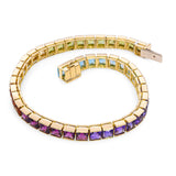 H. Stern 18k Yellow Gold Brazilian Rainbow Gemstone Bracelet