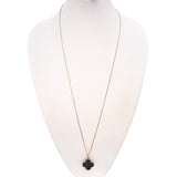 Van Cleef & Arpels 18K Rose Gold Onyx Magic Alhambra Pendant Necklace