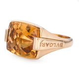 Bvlgari Metropolis 18k Yellow Gold Citrine Cocktail Ring