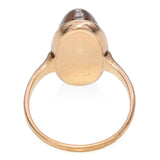 Vintage 10k Yellow Gold Synthetic Opal Doublet Ring