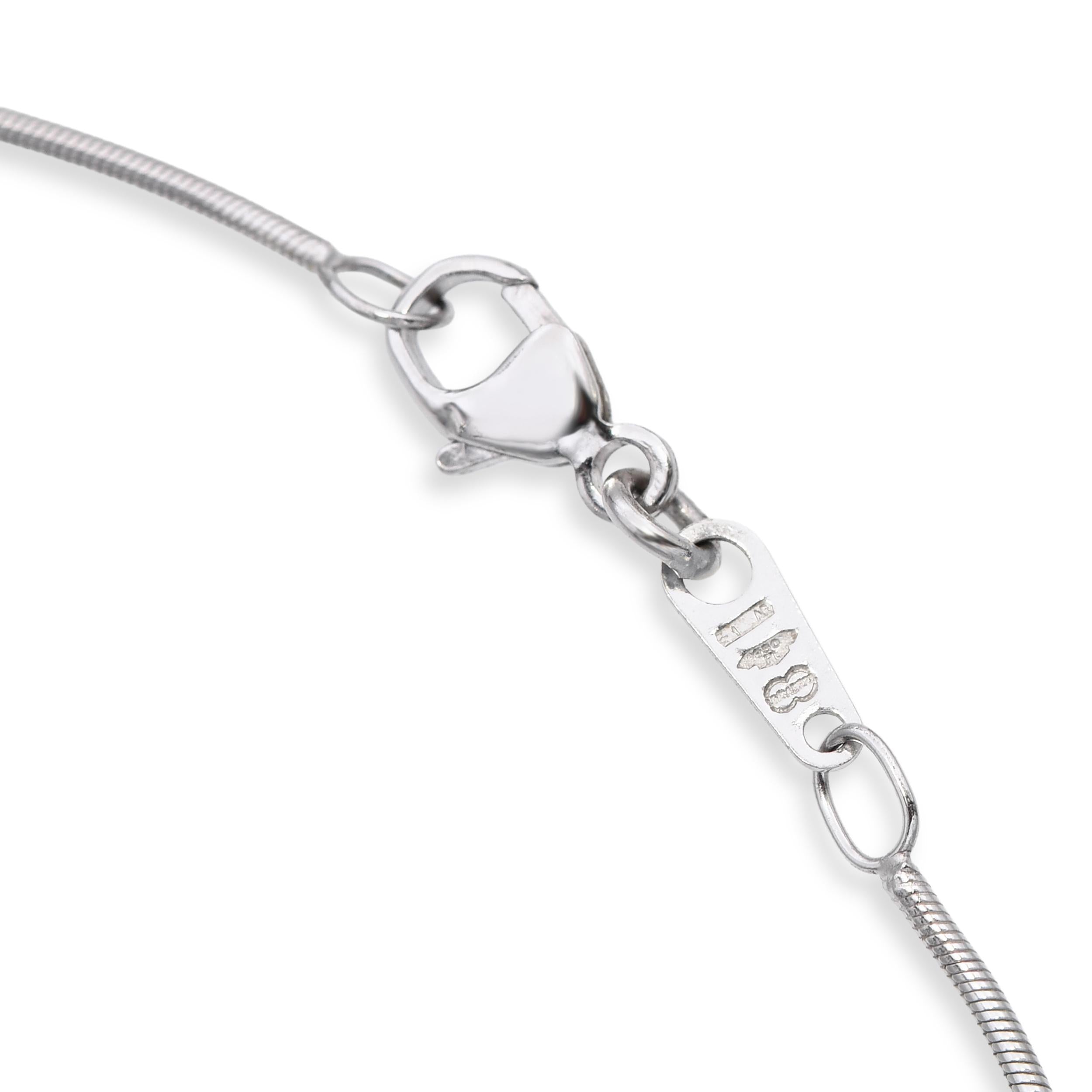 Platinum Diamond Star of David Pendant Necklace